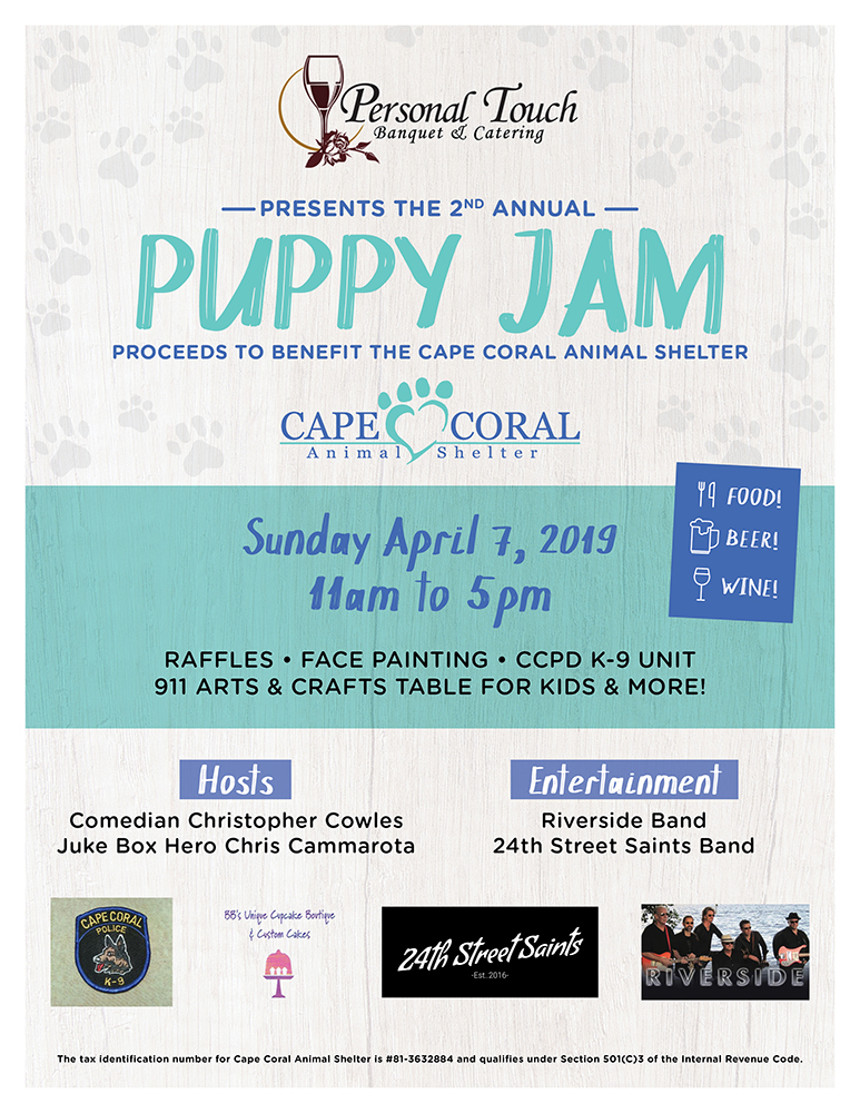 Puppy Jam Cape Coral Animal Shelter