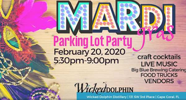 Mardi Gras Wicked Dolphin Parking Lot Party